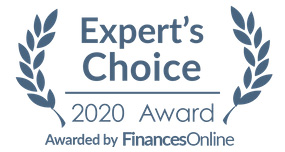 FinancesOnline Experts Choice 2020 award logo